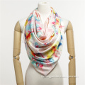 factory scarf zhejiang 2015 fashion silk shawl painting design